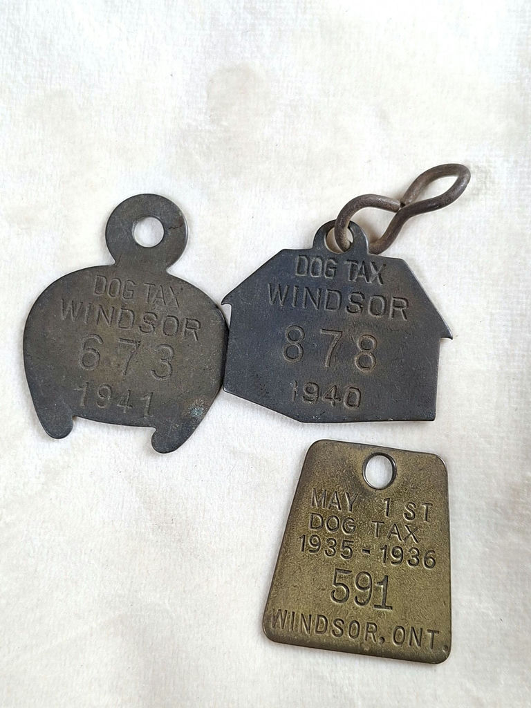Vintage Windsor Dog Tax Tags 1930s-1940s - image 2 of 3