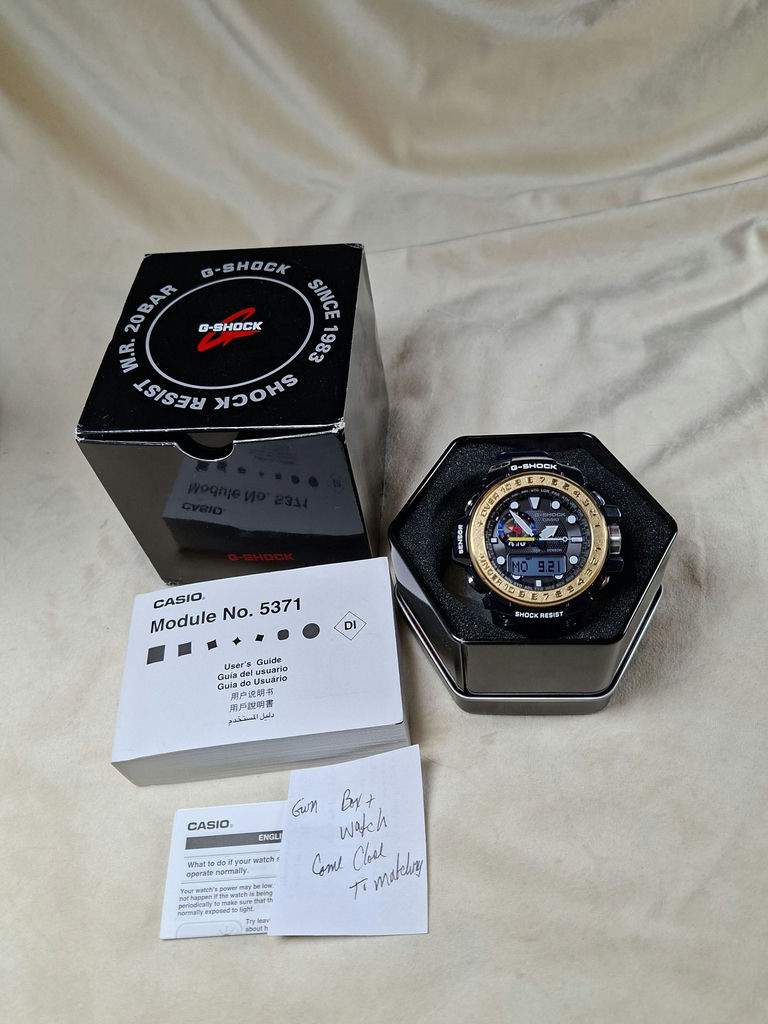 Casio G-Shock GWN-1000F Wristwatch with Box and Manual - image 1 of 13