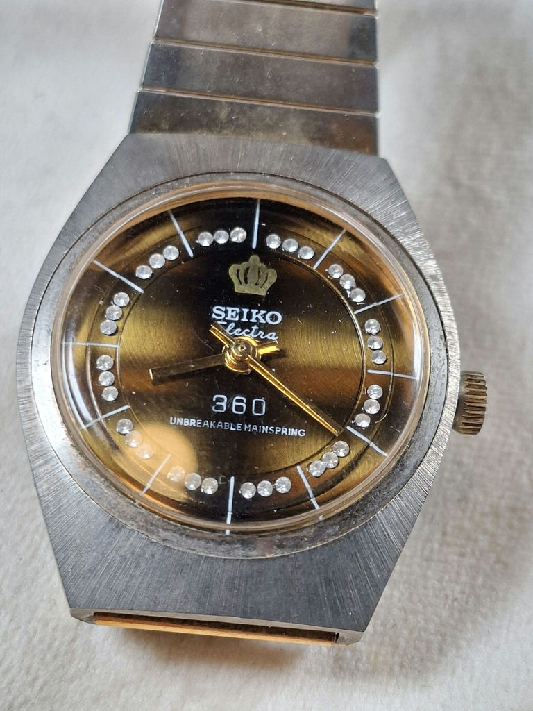 Vintage Seiko Electra Election 360 Wristwatch, With Gems On Dial - image 2 of 7