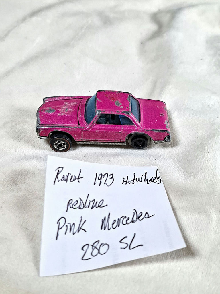 RAREST 1973 Hot Wheels Redline Pink Mercedes 280SL - image 1 of 6
