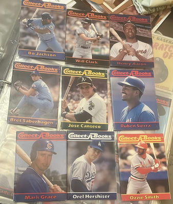 9 1990 Collect-A-Books Baseball Hank Aaron Others - Image 1 of 29