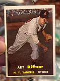 1957 Yankees Art Ditmar Baseball Card Tops - thumbnail 1 of 4