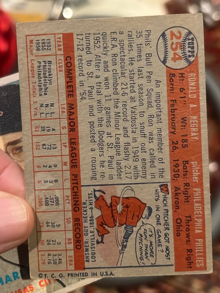 (2)1957 Topps Baseball Cards - image 4 of 6