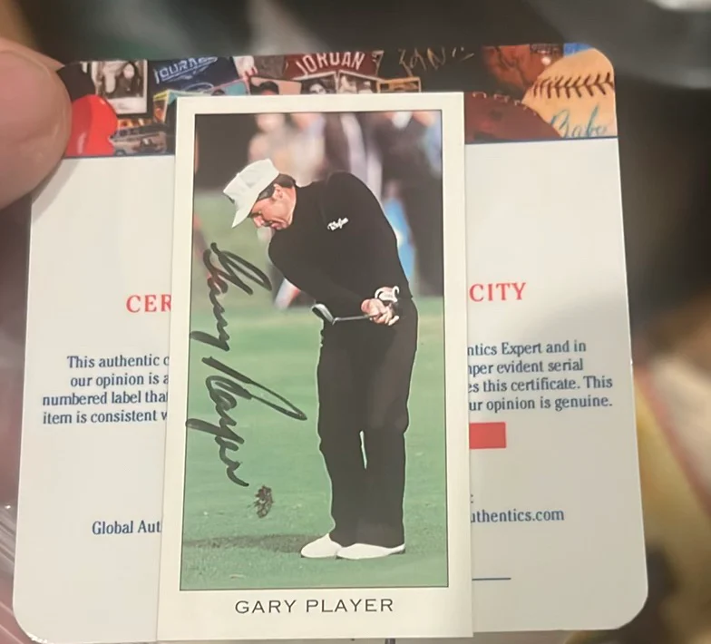 Autographed Card Of Gary Player With Coa - image 1 of 5