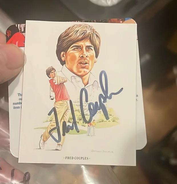 Autograph Golf Cart Of Freddy Couples With Coa - image 2 of 3