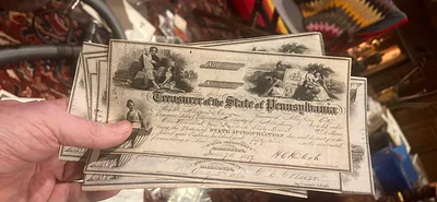 9 treasurer Of The State Of Pennsylvania School Payment Checks Civil War Era Canceled - Image 1 of 10