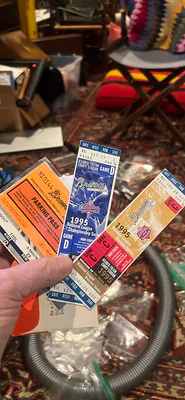 Vintage Atlanta Braves Tickets From 1990S - Image 1 of 8