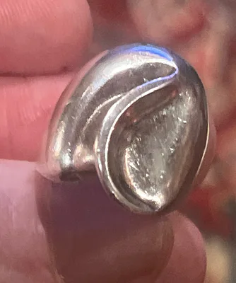 Native American Mid-Century Sterling Silver Organic Form Ring - Image 1 of 5