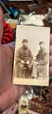 CDV 2 British Local Soldiers Cambridge About 1865 - thumbnail 1 of 3