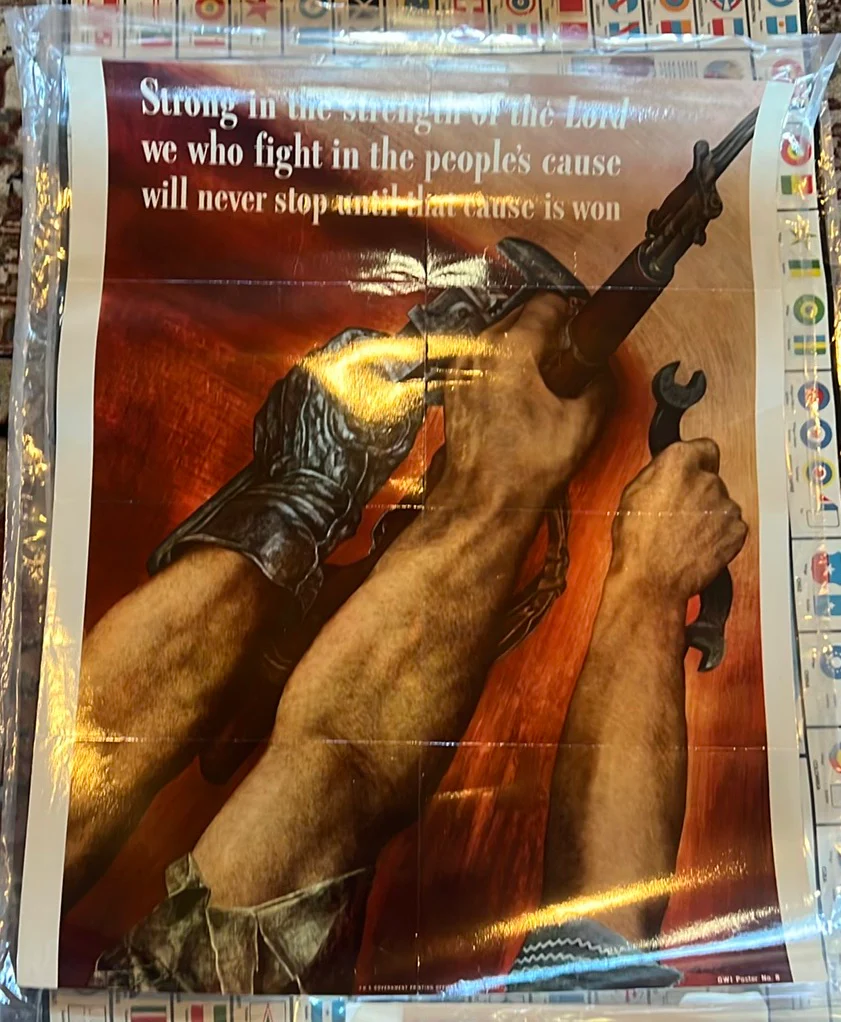 Ww2 Poster, Us Government Strong In The Faith Of The Lord - image 5 of 6