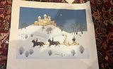 Wilma Longhammer Screenprint Russian Or German Winter Scene - thumbnail 1 of 5