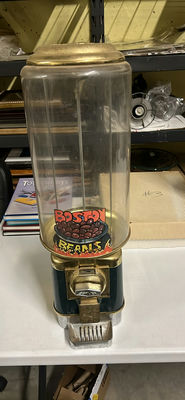 Beaver Boston Beans Gumball Dispensing Machine Coin Operated Antique - Image 1 of 4