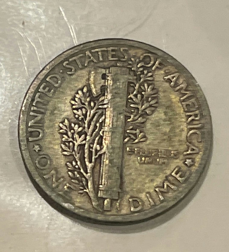 1928 -P Philadelphia Silver US Dime - image 2 of 2