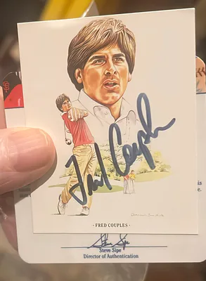 Autograph Golf Cart Of Freddy Couples With Coa - Image 1 of 3