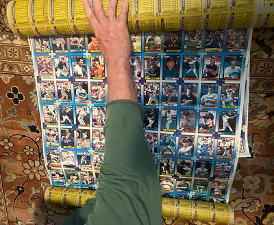 6Uncut 1990 Sheets Topps Baseball Ard’s In Original Tube - Image 1 of 11