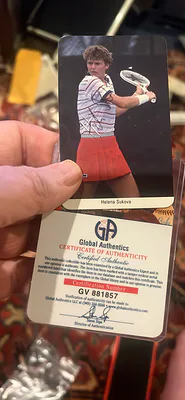 Autograph Card, Helene Sukova Tennis Player With Coa - Image 1 of 3