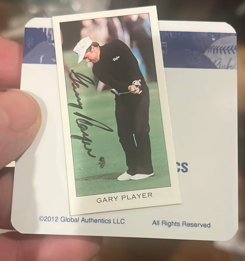 Autographed Card Of Gary Player With Coa - image 4 of 5