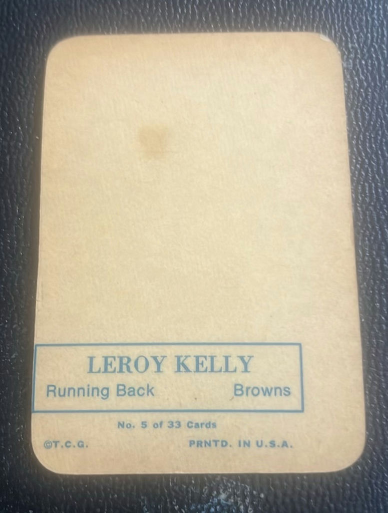 Leroy Kelly 1970 Topps Glossy Football Card Cleveland Browns - image 2 of 2