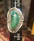 American Sterling Silver And Turquoise Ring - thumbnail 1 of 6