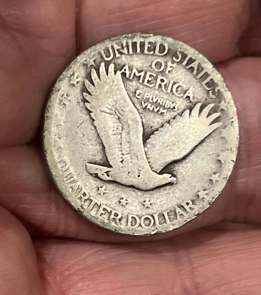 2 Standing Liberty US Quarter  Dollars 25 Cents Silver - image 3 of 5