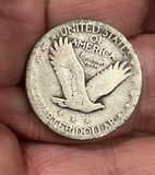 2 Standing Liberty US Quarter  Dollars 25 Cents Silver - thumbnail 3 of 5