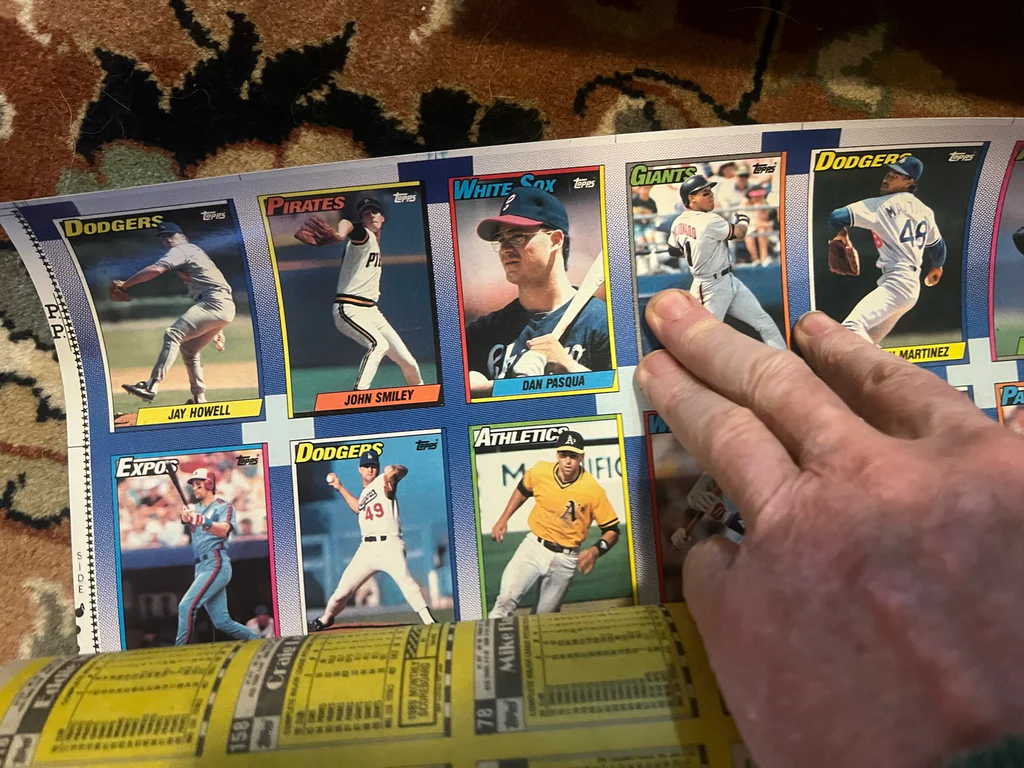 6Uncut 1990 Sheets Topps Baseball  Ard’s In Original Tube - image 5 of 11