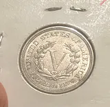 883 Liberty V Nickle Almost Uncirculated “No Cents” - thumbnail 2 of 2