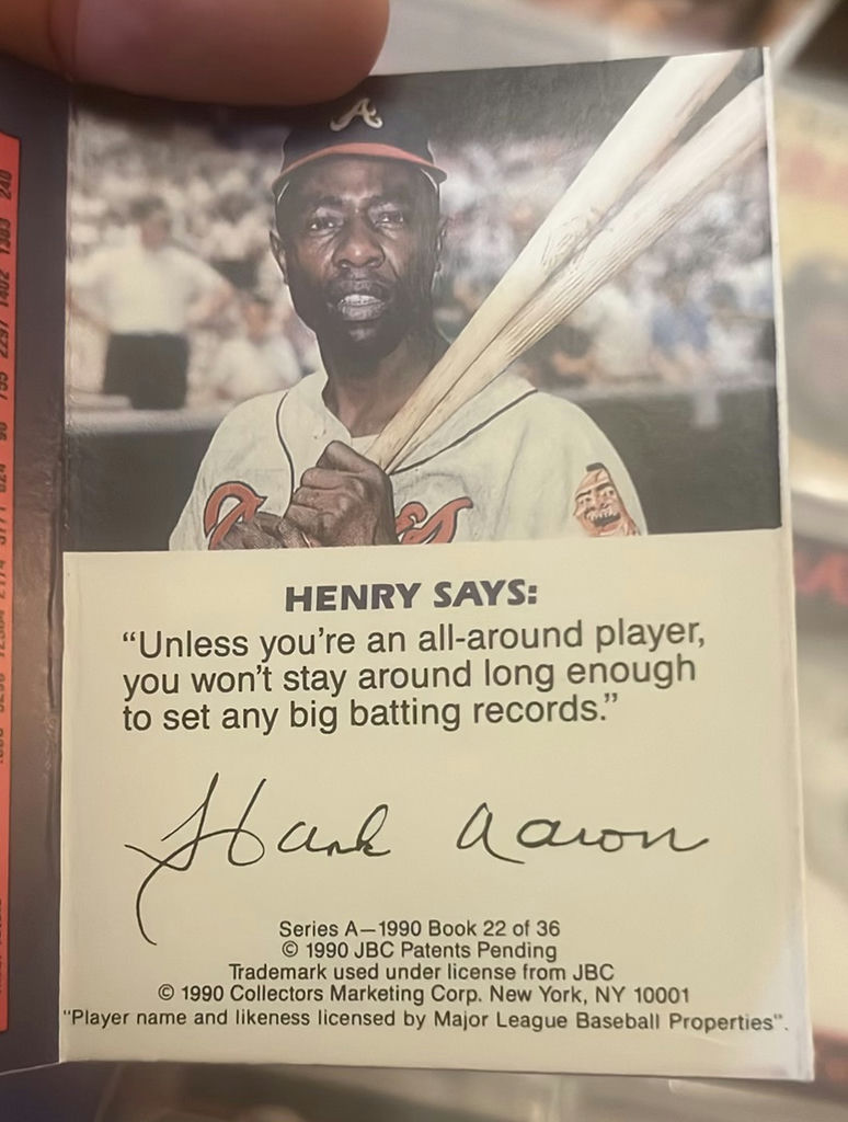 9 1990 Collect-A-Books Baseball Hank Aaron Others - image 28 of 29