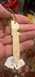 Native American Antique Chief Letter Opener Car From Bone Painted - thumbnail 2 of 2