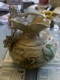 Royal Dux Porcelain Creamer With Nymph Handle - thumbnail 1 of 6