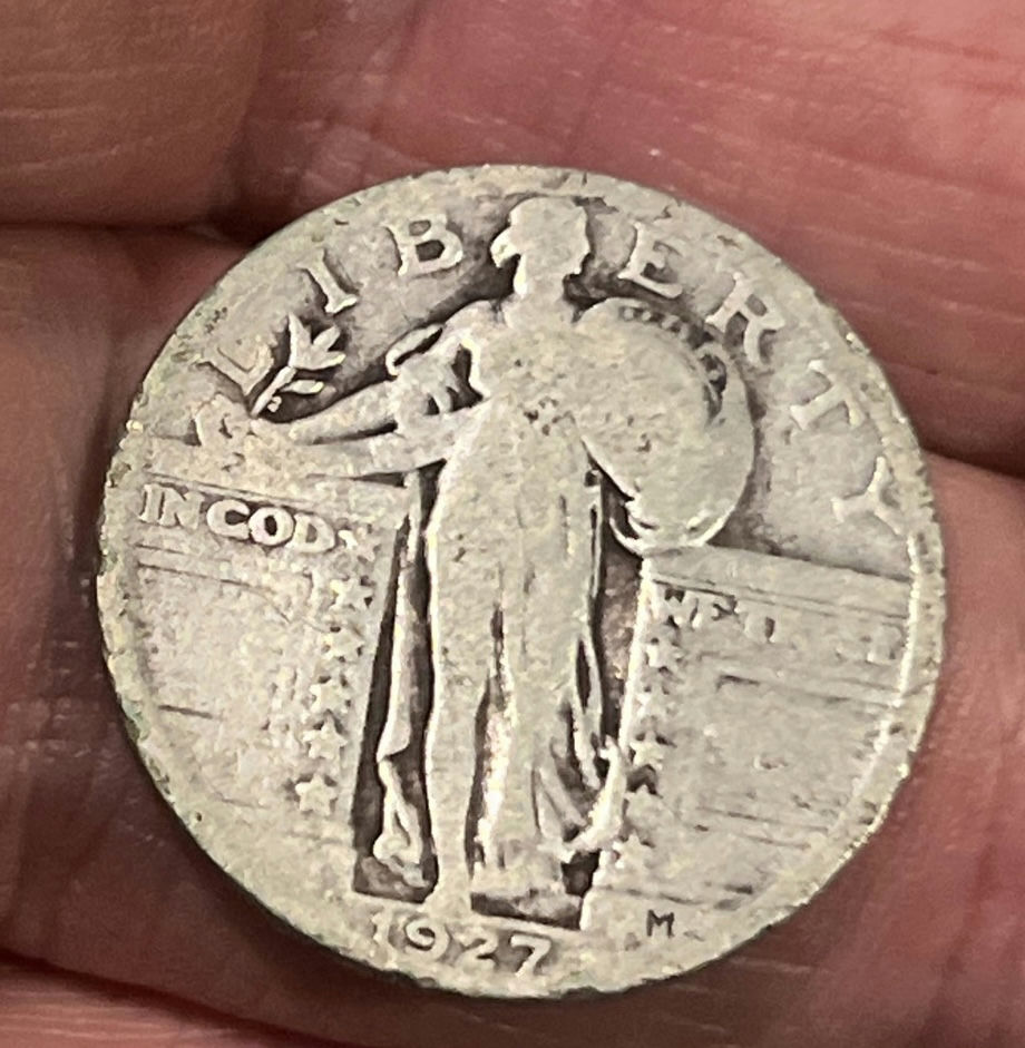 2 Standing Liberty US Quarter Dollars 25 Cents Silver - image 2 of 5