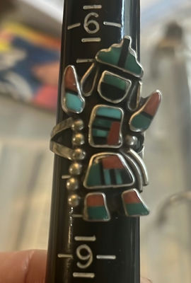 Native American Estate Jewelry Silver Kachina Ring - Image 1 of 5