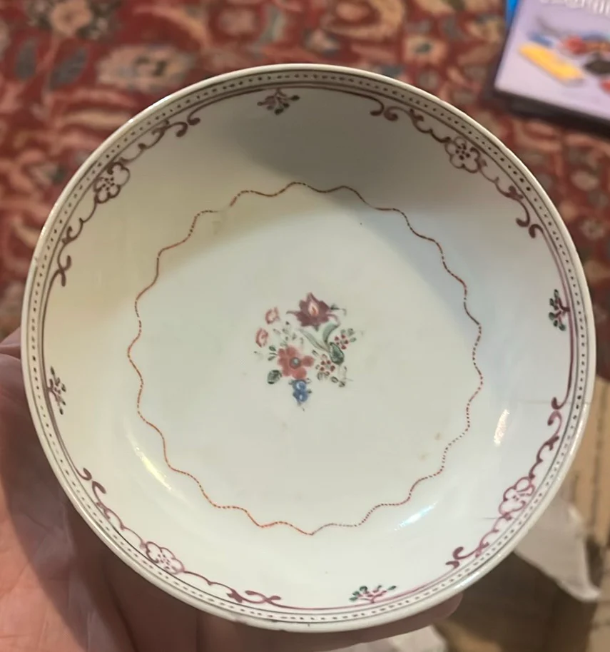 Qing Dynasty Saucers Export Famille Rose 18th Century - image 2 of 8