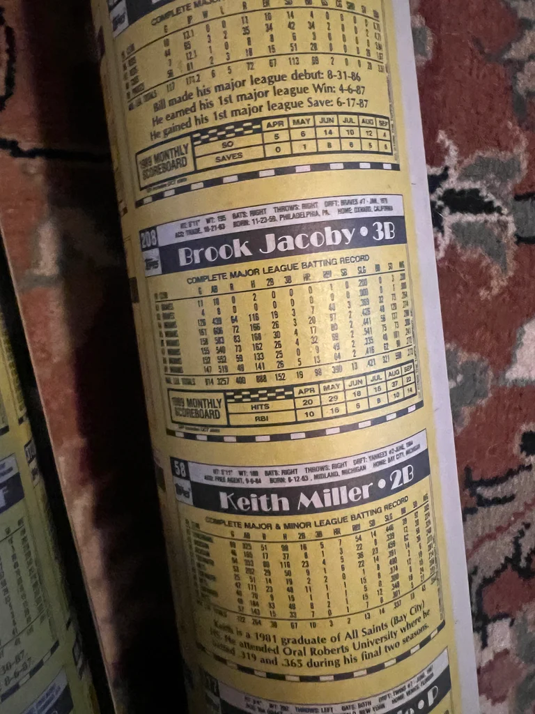 6Uncut 1990 Sheets Topps Baseball  Ard’s In Original Tube - image 3 of 11