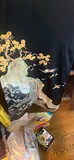 Antique Embroidered Japanese Black Silk Kimono - thumbnail 5 of 19