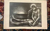 Earle Miller 1948 Print Of Christ Before The Resurrection - thumbnail 2 of 3