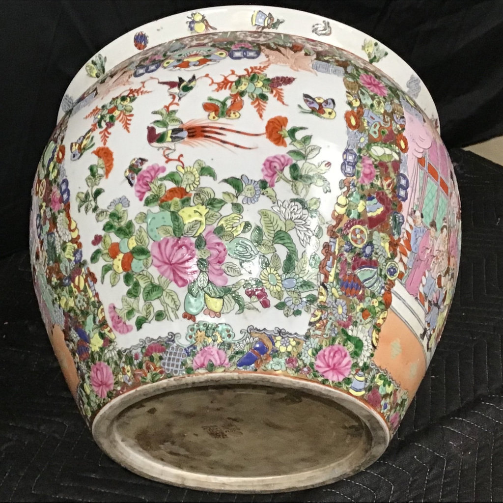 Chinese Rose Medallion Fish Bowls - image 6 of 9