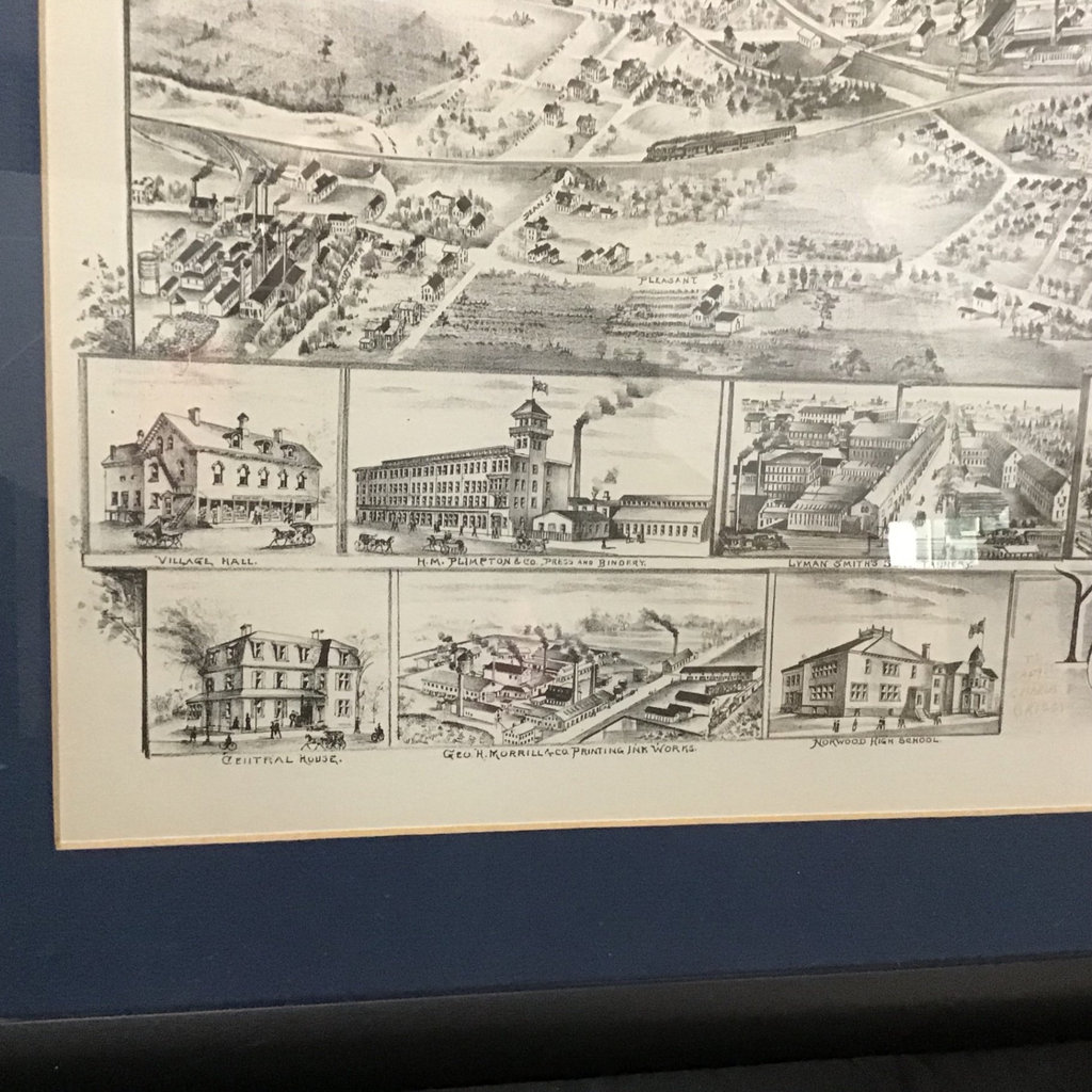 Framed Lithograph Norwood 1898 - image 4 of 8
