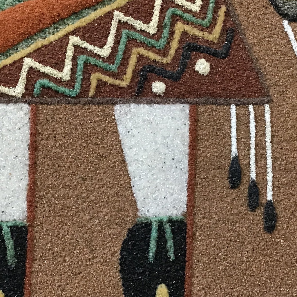 Nelson Lewis Navajo "Yei Bi Chai" Sand Painting - image 5 of 7