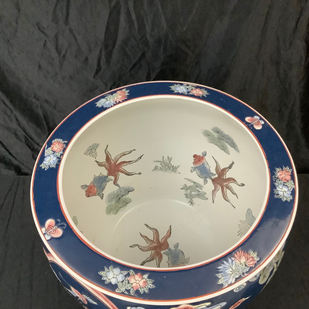 Chinese Fish Bowl w/Stand - image 2 of 8