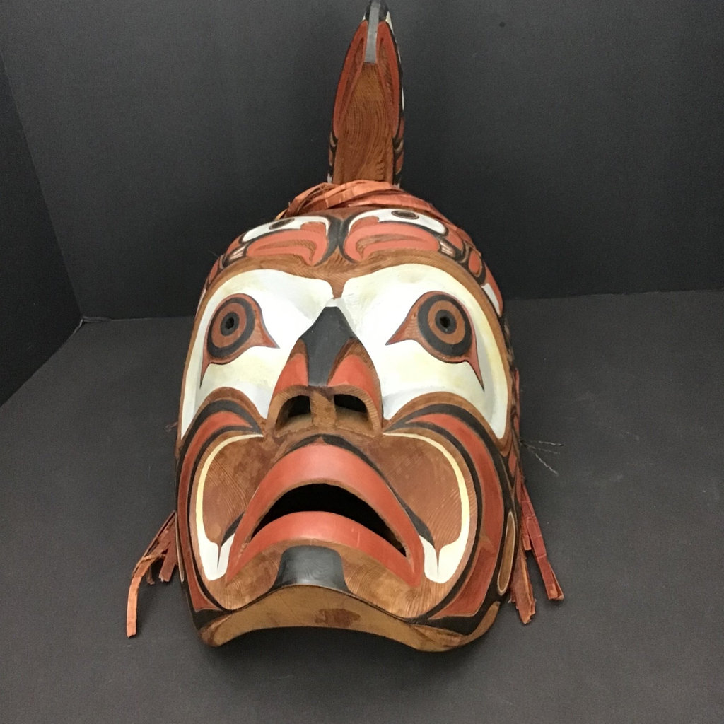Hand Carved and Painted Indigenous Mask - image 2 of 4