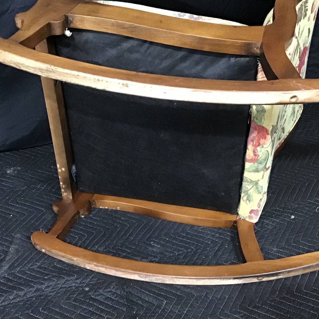 Upholstered Swan Arm Rocker - image 12 of 12