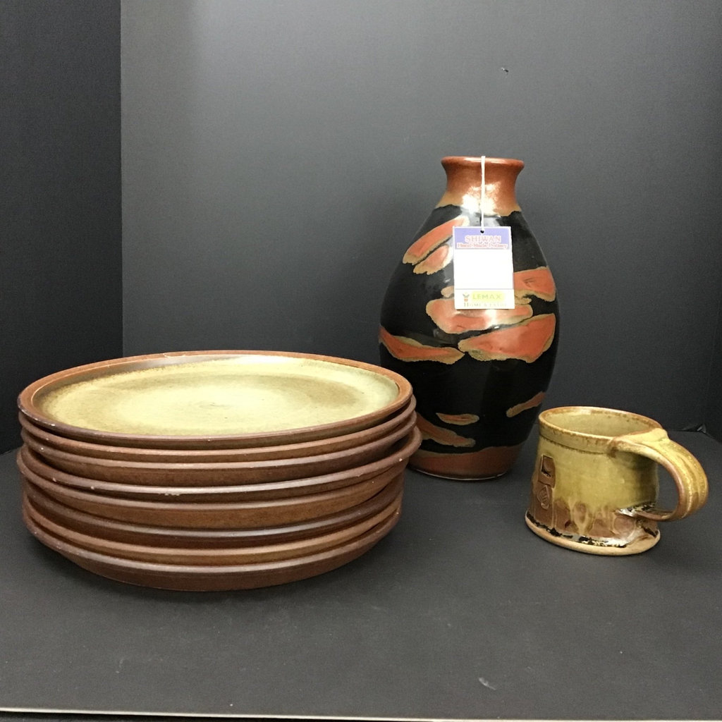 Holback Stentaje & More Brown Stoneware - image 1 of 8