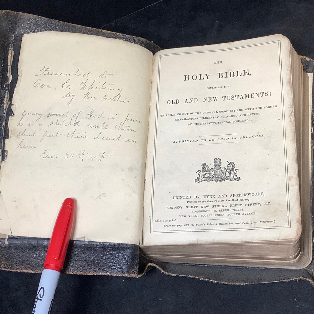Antique Eyre & Spottiswoode Holy Bibles - image 12 of 17
