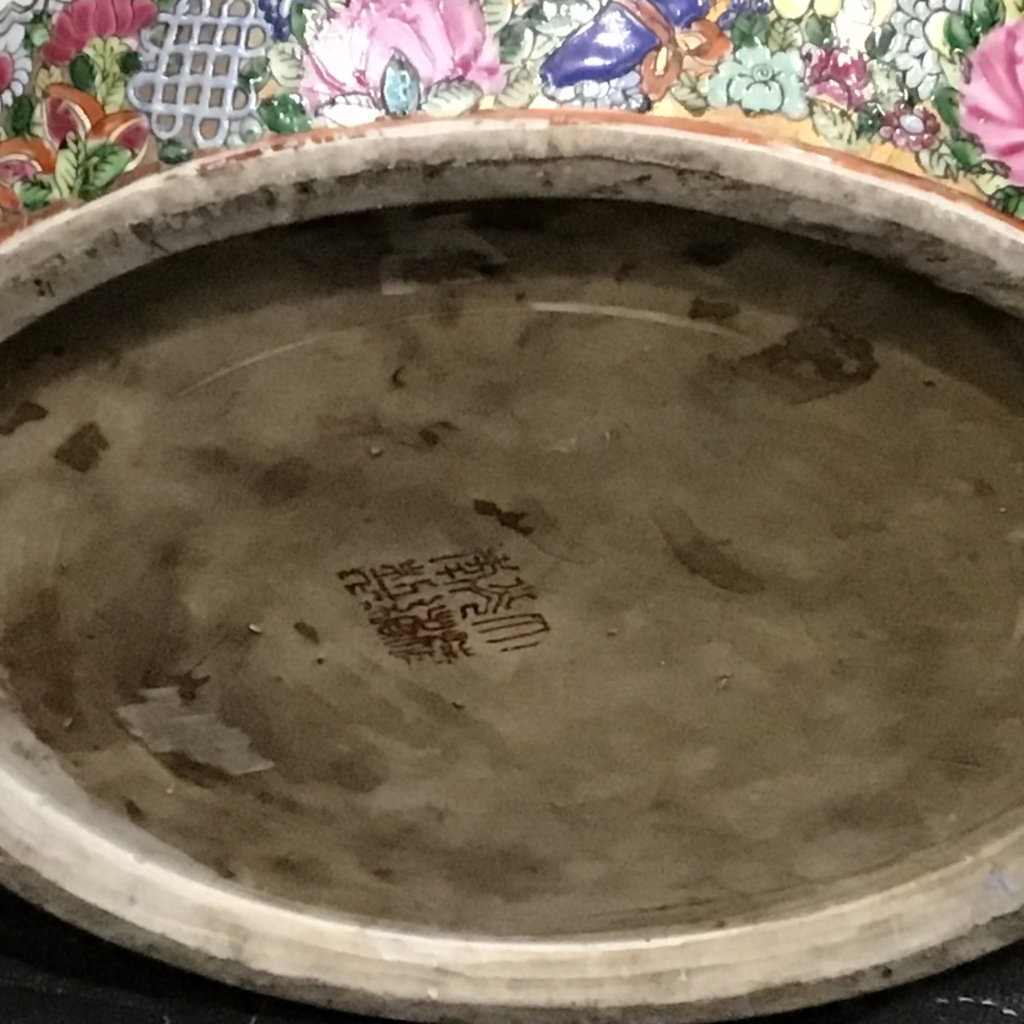 Chinese Rose Medallion Fish Bowls - image 7 of 9