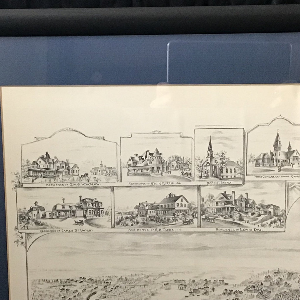 Framed Lithograph Norwood 1898 - image 5 of 8