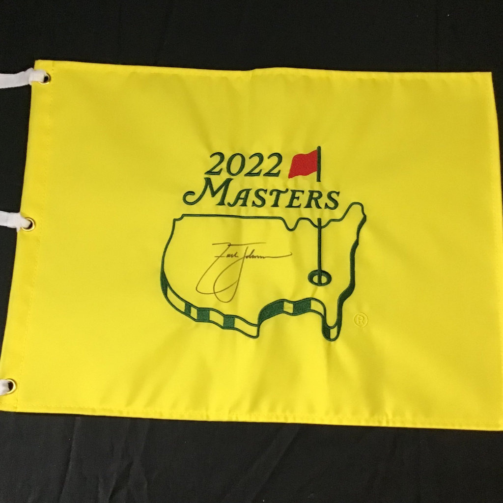Zach Johnson Signed 2022 Masters Flag - image 3 of 5