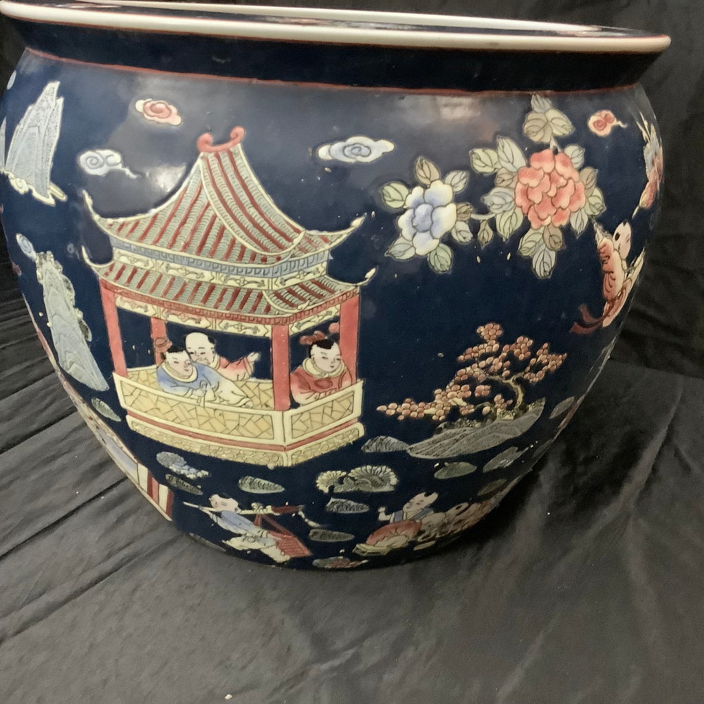 Chinese Fish Bowl w/Stand - image 5 of 8