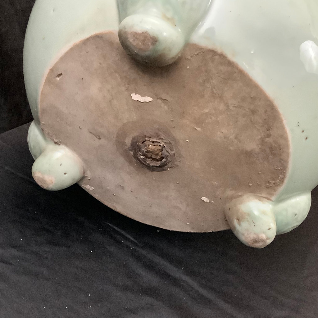 Chinese Celedon Green Footed Planter - image 6 of 6