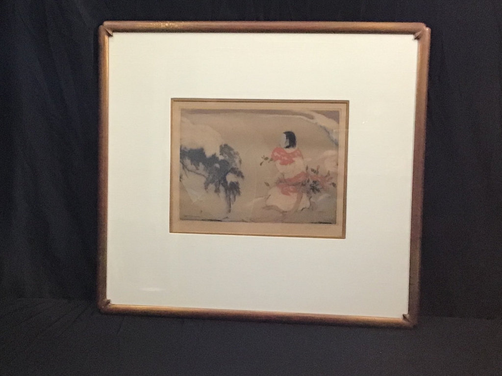 Oshe-Lord Framed Woodblock Print - image 2 of 10